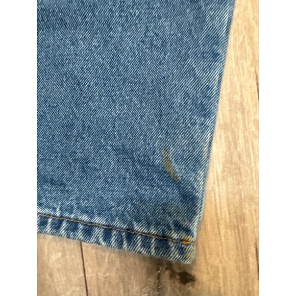 L.L. Bean Classic Fit Jeans 40x29 Mens Blue Denim With Plaid Lining 100% Cotton - Picture 7 of 13